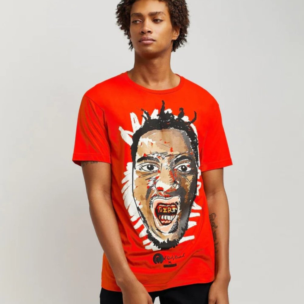 New Reason X ODB Wu-Tang Scribble T-Shirt Shirt Red - Picture 3 of 5
